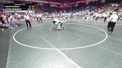 120 lbs D2/d3 - Semi-finals (sat 10:00am.) - Carter Heimerman, Kewaskum vs Carter Ridgeway, Saint Croix Falls