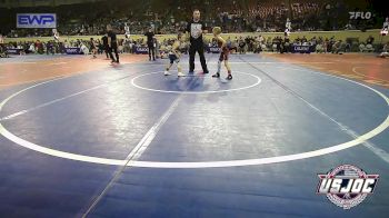 55 lbs Round Of 16 - Kase Hood, Weatherford Youth Wrestling vs Samuel Murray, Marlow Outlaws