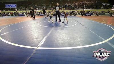 55 lbs Round Of 16 - Kase Hood, Weatherford Youth Wrestling vs Samuel Murray, Marlow Outlaws