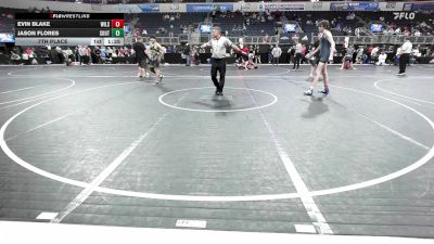 155 lbs 7th Place - Evin Blake, Wilson Central High School vs Jason Flores, Southwest Timberwolves Wrestling Club