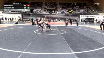 125 lbs Quarterfinal - John Green, NYMA-Unatt vs Luke Sirianni, Army