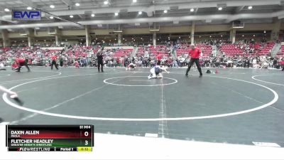 80 lbs Cons. Round 5 - Daxin Allen, Paola vs Fletcher Headley, Greater Heights Wrestling