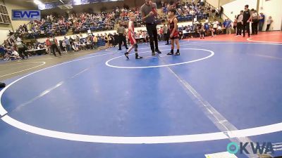 61 lbs Quarterfinal - Bryce Reason, Claremore Wrestling Club vs Alex Morgan, Fort Gibson Youth Wrestling