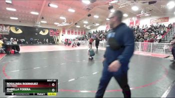 110 lbs Champ. Round 1 - Isabella Fodera, Poway vs Rosalinda Rodriguez, Mira Monte