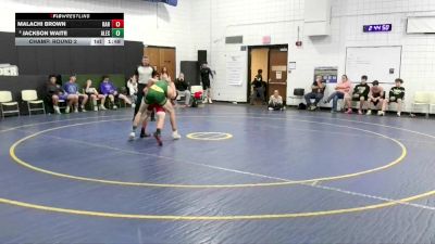 144 lbs Champ. Round 2 - Jackson Waite, Alexander vs Malachi Brown, Randolph
