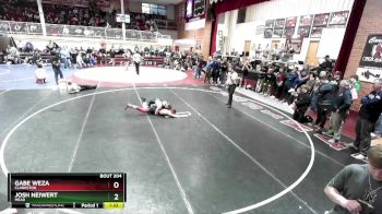 132 lbs Champ. Round 2 - Josh Neiwert, Mead vs Gabe Weza, Clarkston