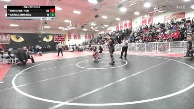 130 lbs Champ. Round 1 - Anika Bittner, Rio Mesa vs Akeela Russell, Yucca Valley