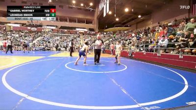 85 lbs Cons. Round 2 - Leonidas Snook, Harrison Youth Wrestling vs Gabriel Worthey, Prairie Grove Youth Wrestling