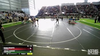 132 lbs Semifinal - Evan Krantz, Mcqueen vs Diego Chavez, SLAM! NEVADA