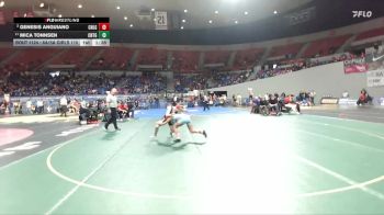 6A/5A Girls 110 Quarterfinal - Mica Tonnsen, Central Girls vs Genesis Anguiano, Centennial Girls