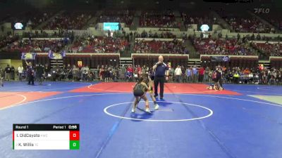 74 lbs Round 1 - Kinsley Willis, Team Champs vs Irie OldCoyote, Hardin Wrestling Club