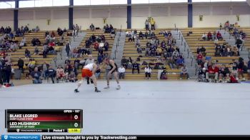 157 lbs Cons. Semi - Leo Mushinsky, University Of Mary vs Blake Legred, Saint Cloud State