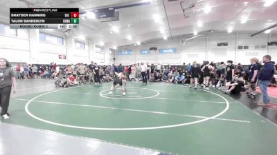108 lbs Round Robin 2 - Brayden Hanning, The Asylum White-HS vs Talon Sanderlyn, Ckwa-hs