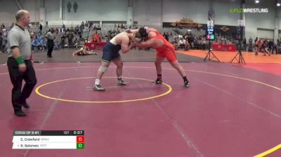 285 lbs Consi of 8 #1 - Cody Crawford, Oregon State University vs Ryan Solomon, Pitt