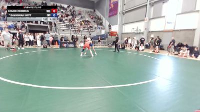 55 kg Champ. Rd Of 16 - Chloe Herrick, Wildcat Elite vs Savannah Witt, Eagle Wrestling Club