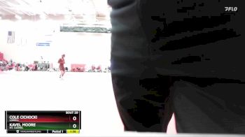 120 lbs Champ. Round 1 - Kavel Moore, Mt. Carmel vs Cole Cichocki, Lowell