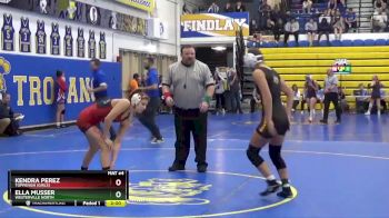 125 lbs Champ. Round 2 - Ella Musser, WESTERVILLE NORTH vs Kendra Perez, Toppenish (Girls)