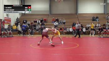 132 lbs Champ. Round 1 - Jake Shady, Mount Vernon vs AJ Dietz, Marion