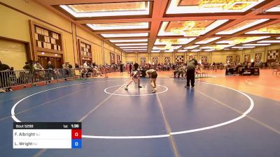 102 lbs Consi Of 8 #1 - Frank Albright, Nj vs Landon Wright, Nj