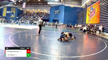 132 lbs Champ. Round 1 - Nicholas Papiro, Delaware Military Academy vs Jack Dragoumanos, Belmont Hill