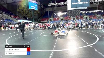 100 lbs Rnd Of 64 - Cale Richardson, OK vs Declan McKee, NY