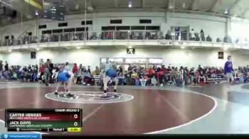 138 lbs Champ. Round 3 - Carter Heriges, Red Cobra Wrestling Academy vs Jack Davis, Contenders Wrestling Academy