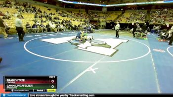 132 Class 4 lbs Cons. Round 1 - Gavin Lingafelter, Marquette vs Bradyn Tate, Carthage