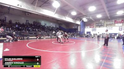 144 lbs Semifinal - Dylan Guillermo, Palm Desert vs Andrew Gonzalez, Camarillo