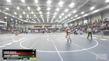 145 lbs Round 1 (3 Team) - Steve Schulz, Palmyra Macedon Sr HS vs Dustin LaBarge, Northern Adirondack Sr HS