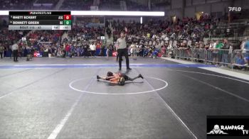 43 lbs Champ. Round 1 - Bennett Green, Bourbon County vs Rhett Eckert, Atchison