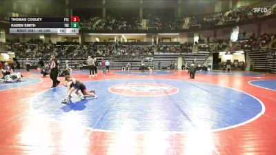 60 lbs Quarterfinal - Thomas Cooley, PTC Wrestling vs Kaden Smith, The Storm Wrestling Center