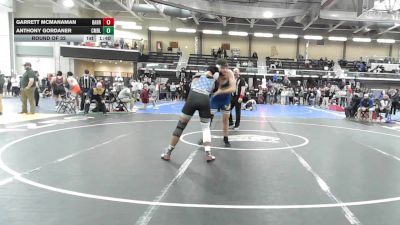 215 lbs Round Of 32 - Garrett Mcmanaman, Barrington vs Anthony Gordaner, Cumberland