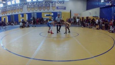 120 lbs Cons. Round 2 - Tyson Warner, Longwood Wrestling Club vs Yadiel Perez, Soldier City