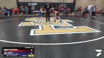 70 lbs Quarterfinal - Gable Helmrich, Iowa vs Sam Smith, Sebolt Wrestling Academy