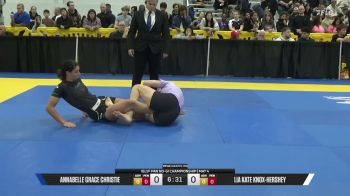 Lia Kate Knox-Hershey vs Annabelle Grace Christie 2026 Pan IBJJF Jiu-Jitsu No-Gi Championship