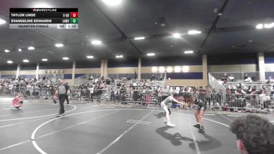 94 lbs Quarterfinal - Taylor Linse, C-Quence vs Evangeline Edwards, Lawc