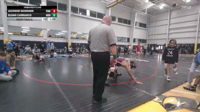 128 lbs Semifinal - Jackson Goodger, Penndel vs Elijah Carrasco, Harrison