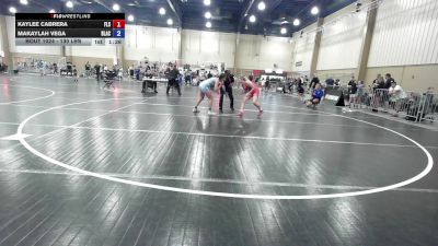 130 lbs Rr Rnd 2 - Kaylee Cabrera, Florida Scorpions vs Makaylah Vega, Black Flag Wrestling Academy