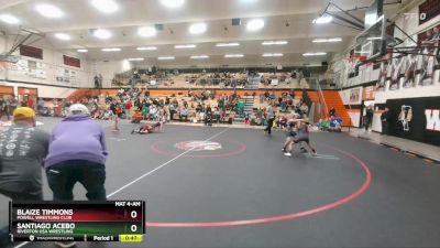 77 lbs Semifinal - Santiago Acebo, Riverton USA Wrestling vs Blaize Timmons, Powell Wrestling Club