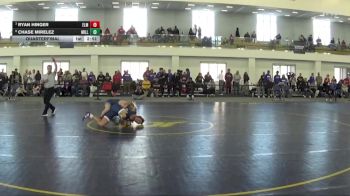 149 lbs Quarterfinal - Ryan Hinger, Elmhurst University vs Chase Mirelez, Millikin