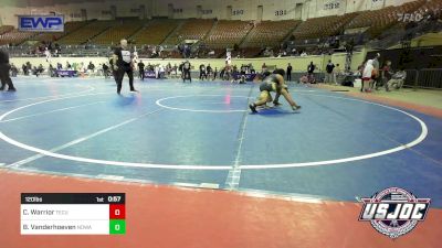 120 lbs 3rd Place - Chebon Warrior, Tecumseh Youth Wrestling vs Bruce Vanderhoeven, NORTH DESOTO WRESTLING ACADEMY