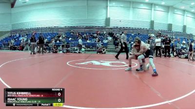 95 lbs Round 4 (6 Team) - Isaac Young, Noblesville Wrestling Club vs Titus Kimbrell, Red Devil Pride Elite Wrestling