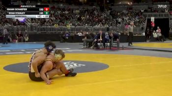 138 lbs Semifinal - Evan Stanley, Lowell vs Isaiah Schaefer, Evansville Mater Dei