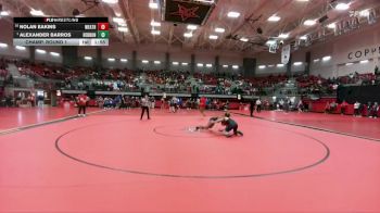 150 lbs Champ. Round 1 - Alexander Barros, Lewisville Hebron vs Nolan Eakins, Weatherford