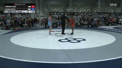 76 kg Cons. Rd Of 16 - Fabiana Josa, Pennsylvania vs Alexia Foca, RedNose Wrestling School, LLC