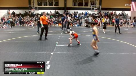 52 lbs Semifinal - William Farahvashi, Eastside Youth Wrestling vs Dresden Deane, Hard Rock Rams