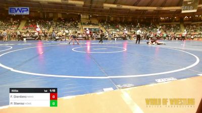 80 lbs Round Of 64 - Frank Giordano, Neighborhood Wrestling Club vs Parker Stanisz, Howe Wrestling School