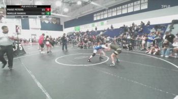 105 lbs Cons. Semi - Noellie Ramos, Threshold Wrestling Club vs Paige Peters, Beat The Streets-Oxnard