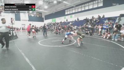 105 lbs Cons. Semi - Noellie Ramos, Threshold Wrestling Club vs Paige Peters, Beat The Streets-Oxnard