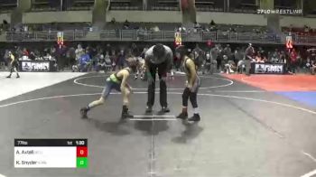 77 lbs Rr Rnd 3 - Aiden Axtell, Duran Elite vs Kasyn Snyder, Kimball WC